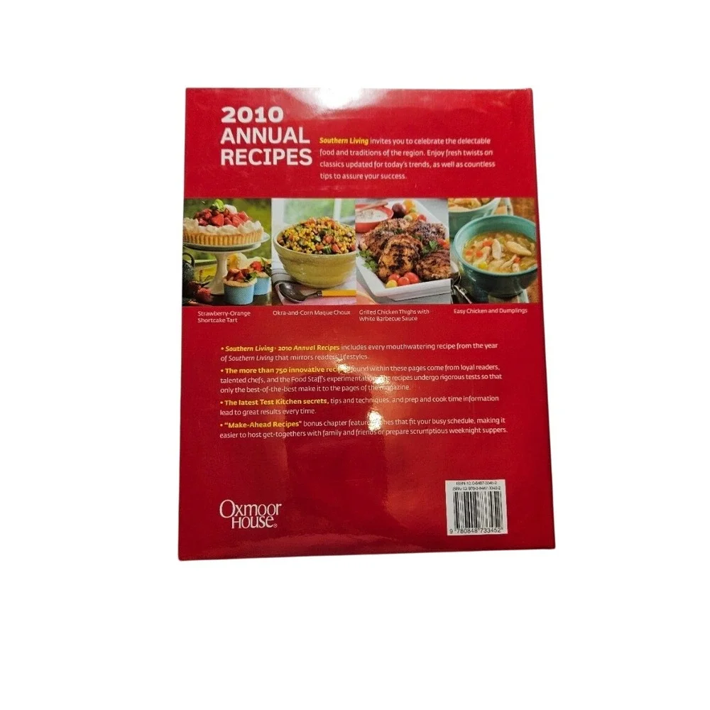 Southern Living 2010 Annual Recipes Hardcover Cookbook Over 750 Recipes